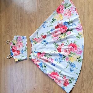 Crop top and skirt